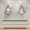 Uniquewise Decorative Metal Wall Mounted Modern Mirror - Perfect for Living Room, Bedroom, Bathroom Vanity, Entryway, or Hallway, Adding Elegance and Charm to Your Space
